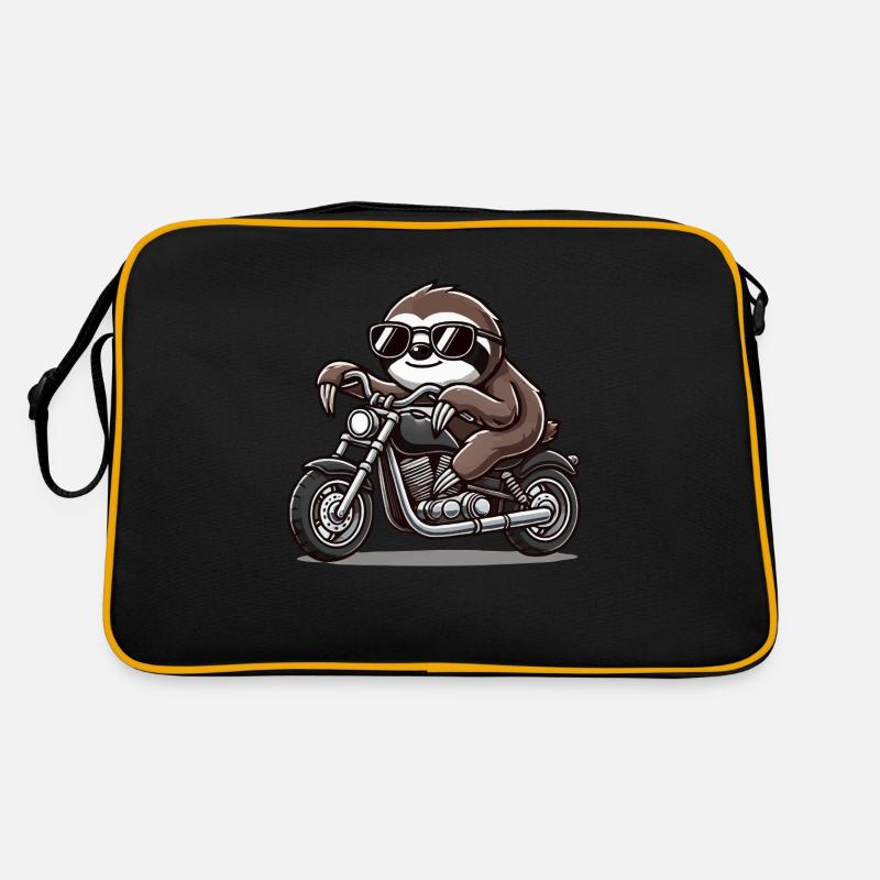 faultier motorrad Retro Tasche