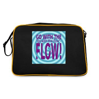 GO with the FLOW! - Retro Bag - black/gold - Back