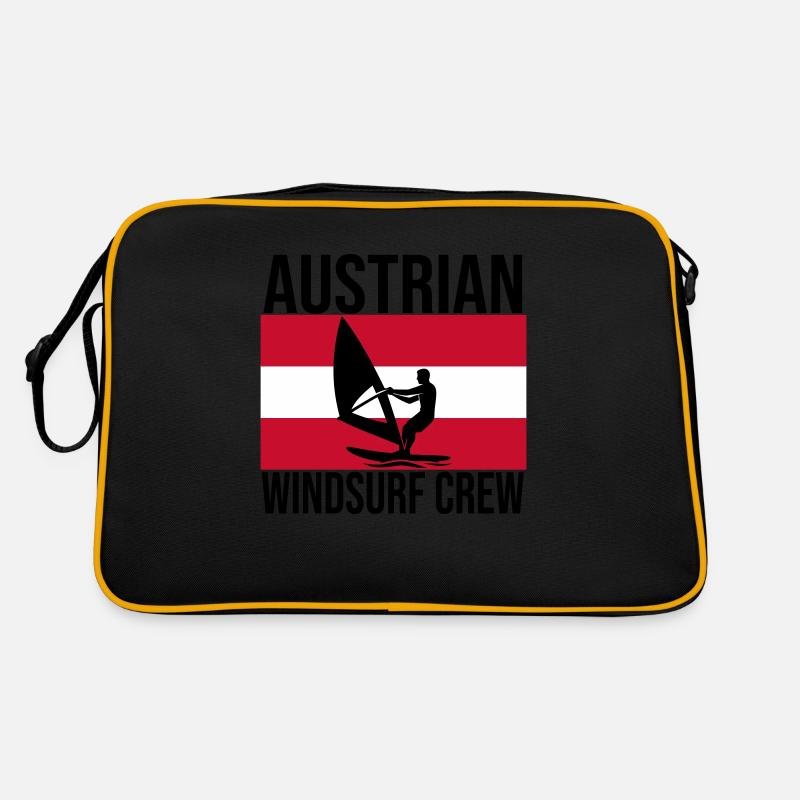 Austrian Windsurf Crew Shirt Retro Tasche