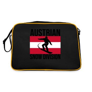 T-shirt de snowboard Austrian Snow Division - Sac Retro - noir/or - Dos