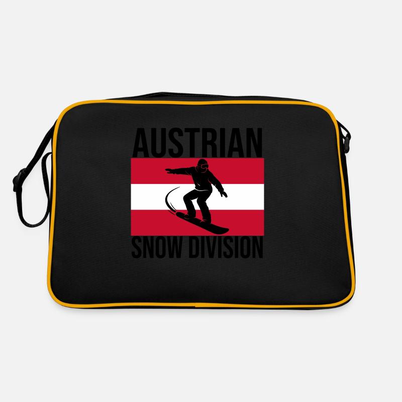 Austrian Snow Division Snowboard Tee Retro Tasche