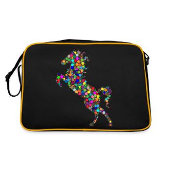 horse - Retro Bag - black/gold - Back