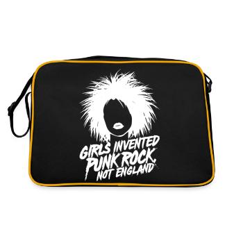 Girls didn't invent punk rock England - Retro Bag - black/gold - Back