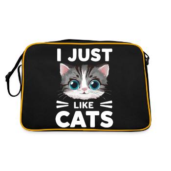 Chat Chats Amoureux Chat Propriétaire Chaton - Sac Retro - noir/or - Dos