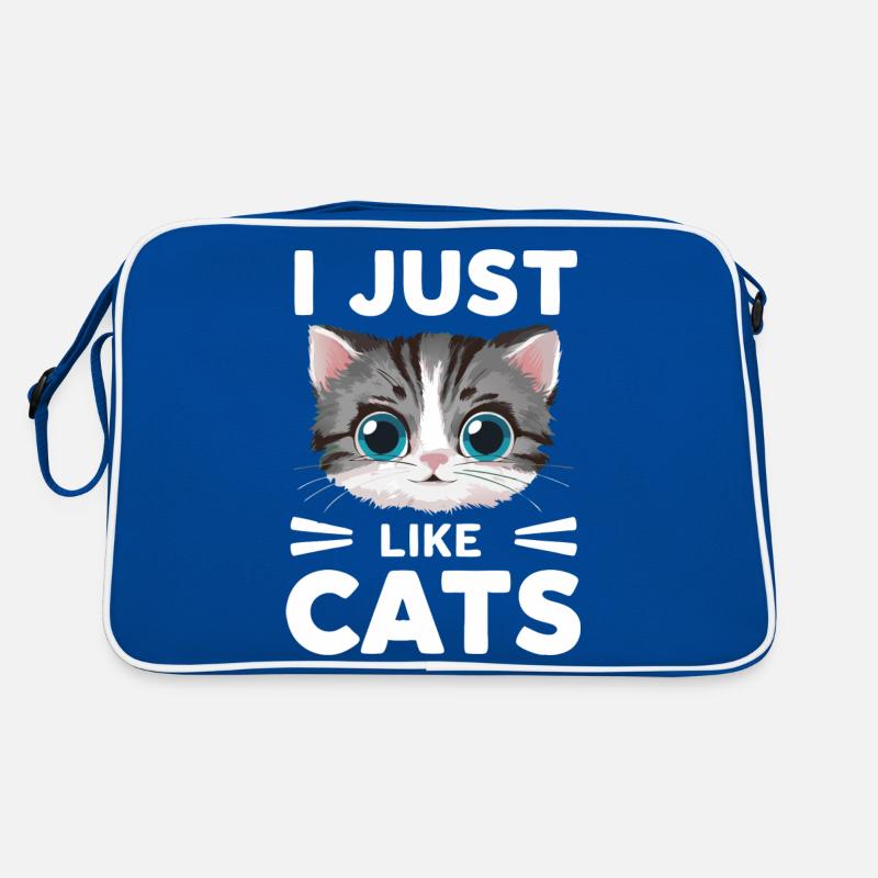Chat Chats Amoureux Chat Propriétaire Chaton Sac Retro