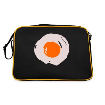 œuf au plat - Sac Retro - noir/or - Dos