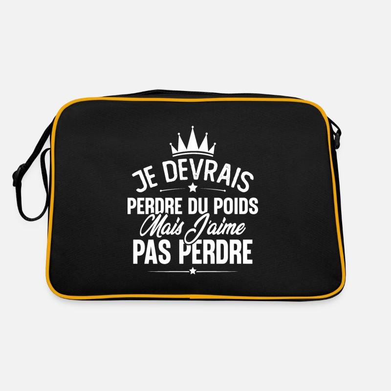 Je devrais perdre du poids mais j'aime pas perdre Sac Retro