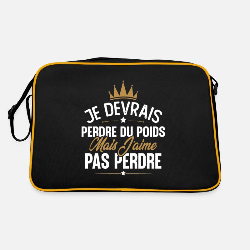 Je devrais perdre du poids mais j'aime pas perdre Sac Retro