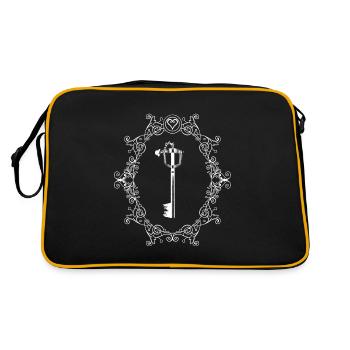 Departures - Kingdom Hearts - White - Retro Bag - black/gold - Back