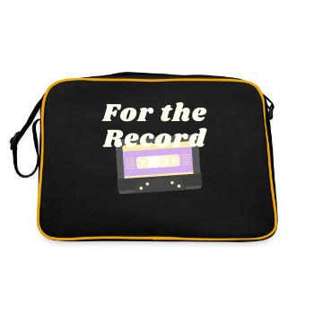 non binary for the record - Retro Bag - black/gold - Back