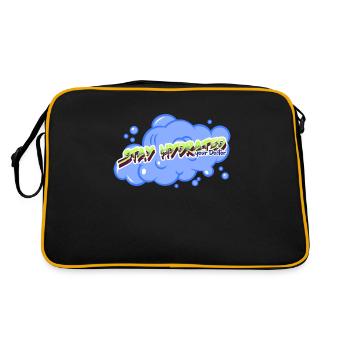 graffiti logo drôle garçons fille cadeau - Sac Retro - noir/or - Dos