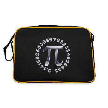 Pi 3,14 Pi-Day 14 Mars Pi jour mathématicien professeur - Sac Retro - noir/or - Dos