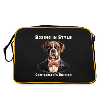 Boxing In Style - Retro Bag - black/gold - Back
