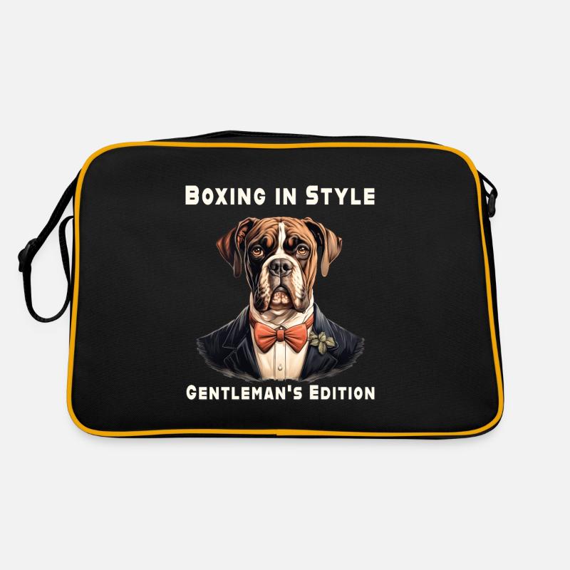 Boxe avec style - Sac Retro - noir/or