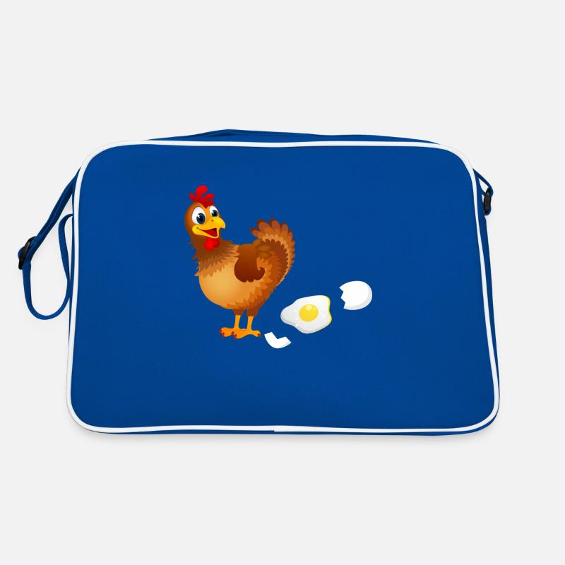 a hen puts a funny egg gift Retro Bag