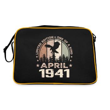 Incomparable depuis avril 1941, 83e Anniversaire - Sac Retro - noir/or - Dos