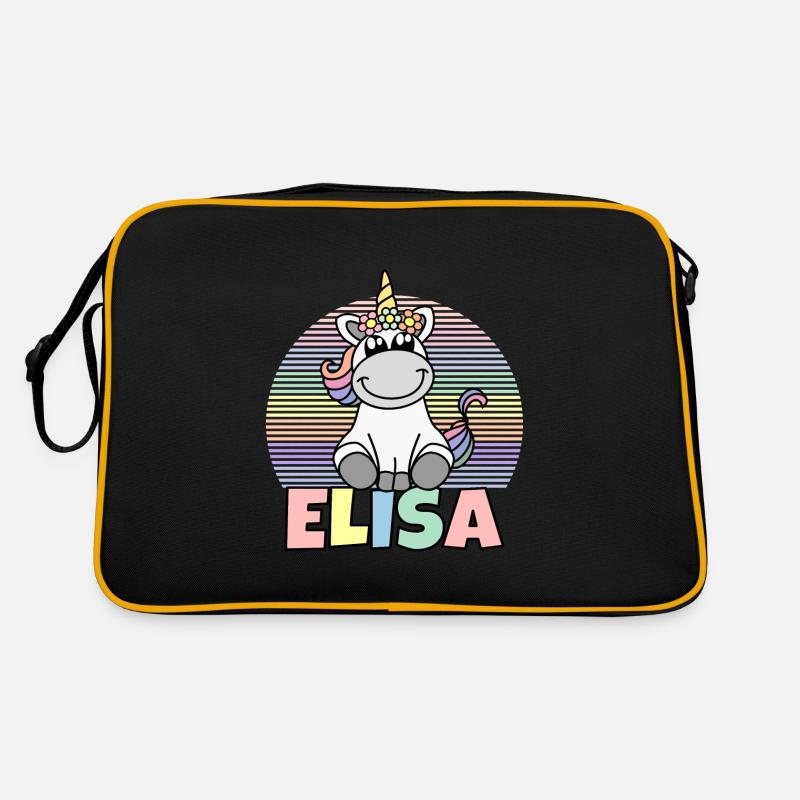 Nom de la licorne Elisa Sac Retro