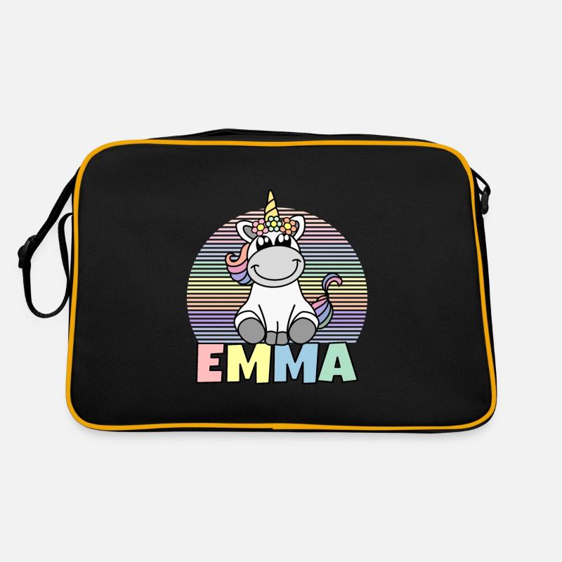 Nom de licorne Emma Sac Retro