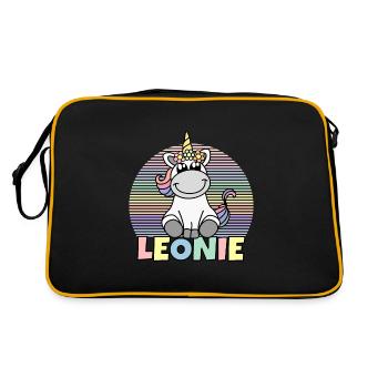 Leonie Nom de la licorne - Sac Retro - noir/or - Dos