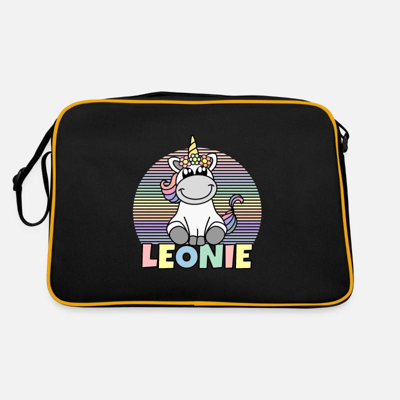 Leonie Nom de la licorne - Sac Retro - noir/or