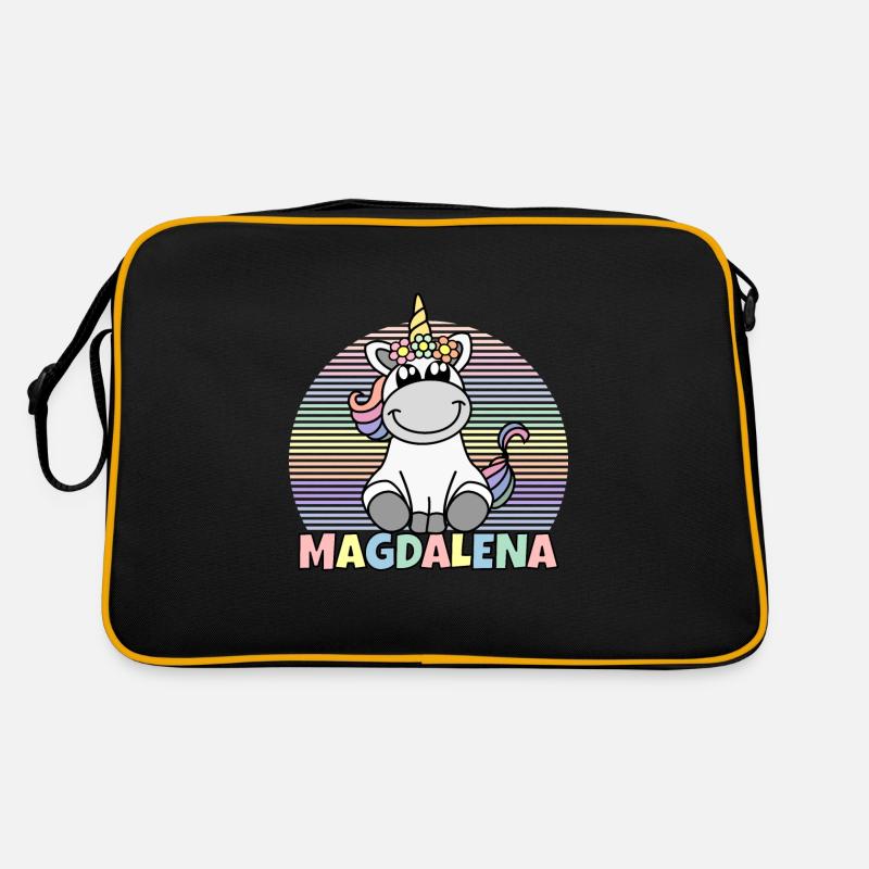 Magdalena Einhorn Name Retro Tasche