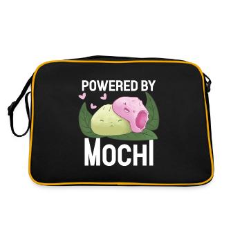 Propulsé par Mochi Funny Japanese Mochi Lover - Sac Retro - noir/or - Dos