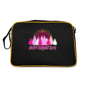 Black Forest Girl - Retro Tasche - Schwarz/Gold - Hinten