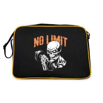 Entraînement de musculation du crâne et No Limit - Sac Retro - noir/or - Dos