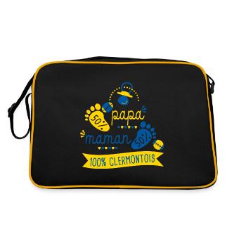 Rugby bébé clermontois supporter Rugby Clermont - Sac Retro - noir/or - Dos
