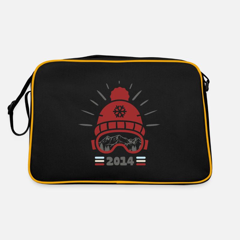 2014 Geburtstag Jahrgang 2014 Ski Retro Tasche