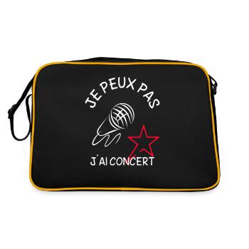 Je Peux Pas J'Ai Concert - Sac Retro - noir/or - Dos