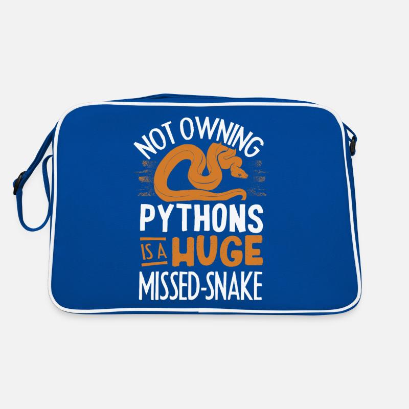Banana Ball Python Herpetologist Funny Pun Retro Bag