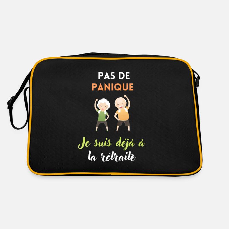 Pas de panique je suis déjà à la retraite Sac Retro