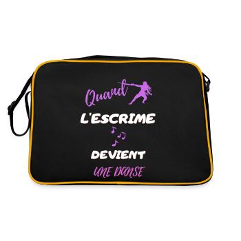 Quand l' escrime devient une danse - Sac Retro - noir/or - Dos