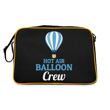 Hot Air Ballooning Hopper Balloon Ride Balloonist - Retro Bag - black/gold - Back