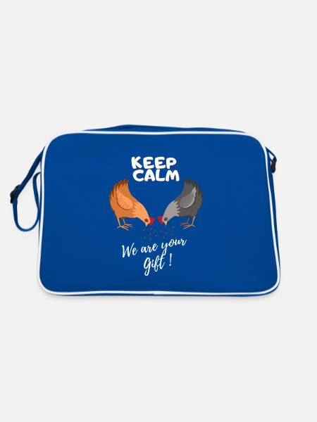 keep calm we are your gift - Sac Retro - bleu/blanc - Dos