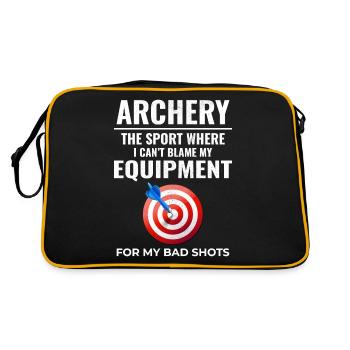 Archery Targets Archer Bullseye Shooting Sport - Retro Bag - black/gold - Back