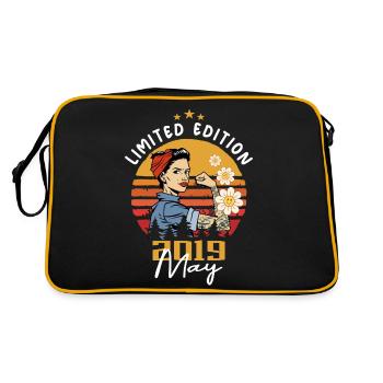 Légendaire depuis mai 2019 - mai 2019 Anniversaire 2019 - Sac Retro - noir/or - Dos