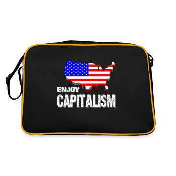 United States - Retro Bag - black/gold - Back