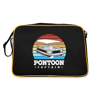 Bateau ponton Bateau Bateaux - Sac Retro - noir/or - Dos