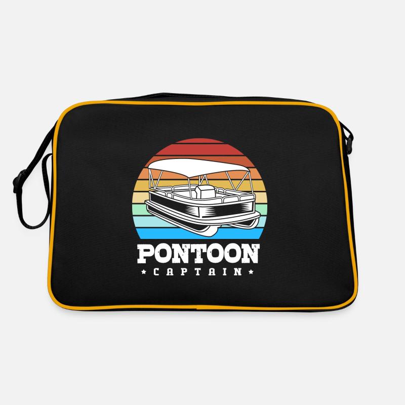 Pontonboot Boot Boote Retro Tasche