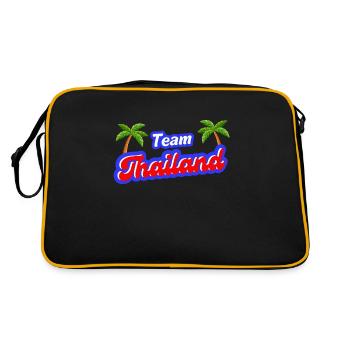 Team Thailand Shirt – Perfect for Thailand fans - Retro Bag - black/gold - Back