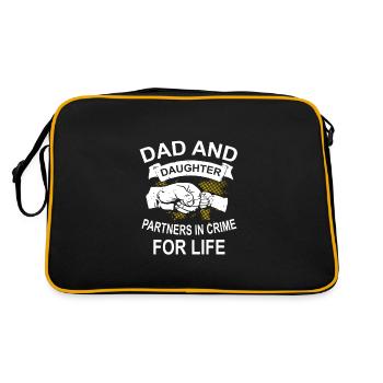 Père et fille meilleurs amis pour la vie - Sac Retro - noir/or - Dos