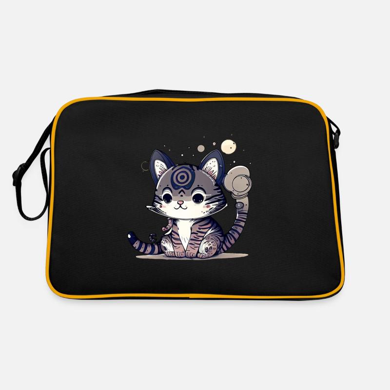 Super süßes Katzen Design. Retro Tasche