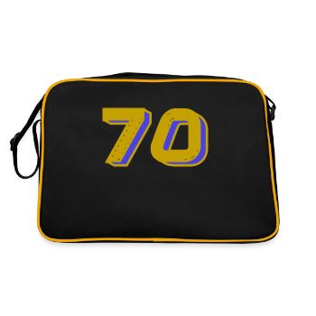 70. 70 YEARS. 70th ANNIVERSARY. 70 YEARS ANNIVERSARY. - Retro Bag - black/gold - Back