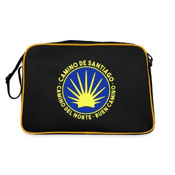 Buen Camino de Santiago de Compostela Jakobsweg - Sac Retro - noir/or - Dos