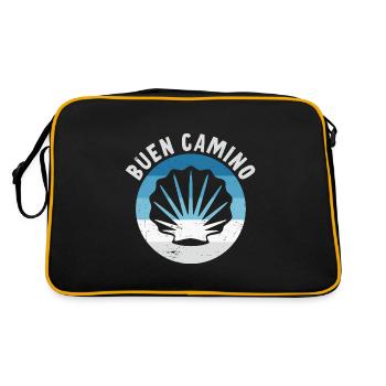 Buen Camino de Santiago de Compostela Jakobsweg - Sac Retro - noir/or - Dos
