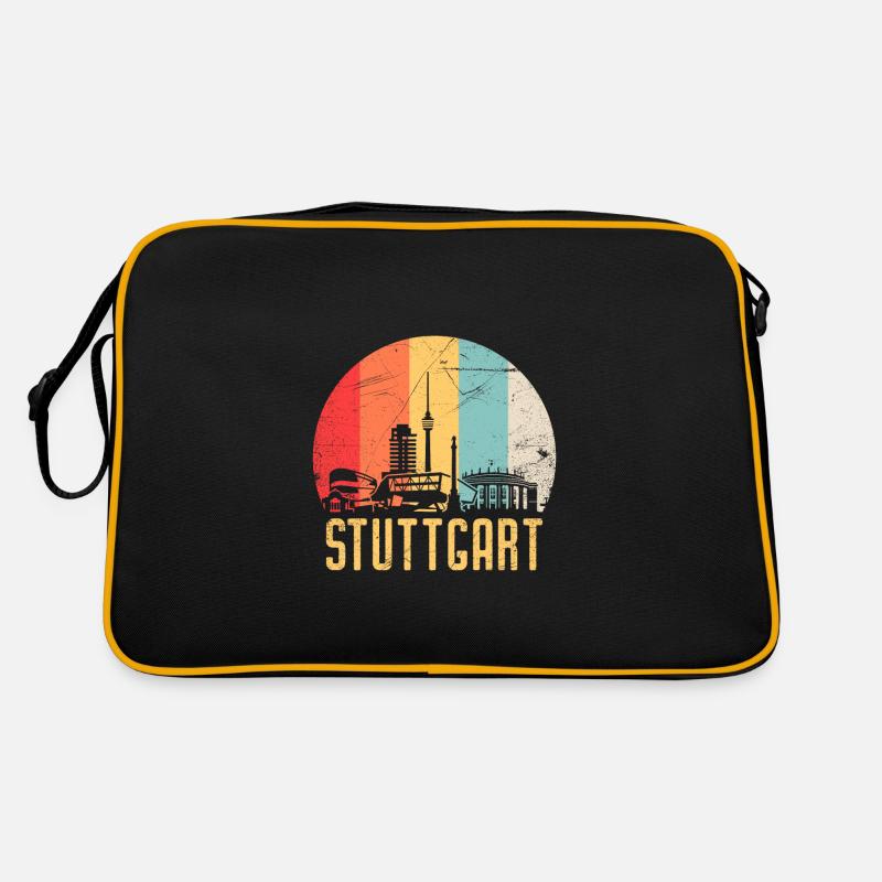 Silhouette Skyline De Stuttgart 80 Retro Vintage Sac Retro