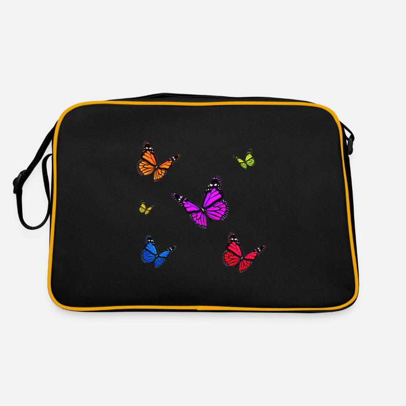 Ensemble papillon monarque multicolore Sac Retro