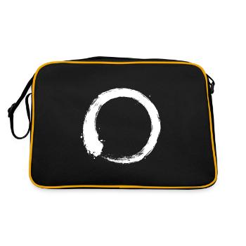 Cercle Enso Zen blanc - Sac Retro - noir/or - Dos